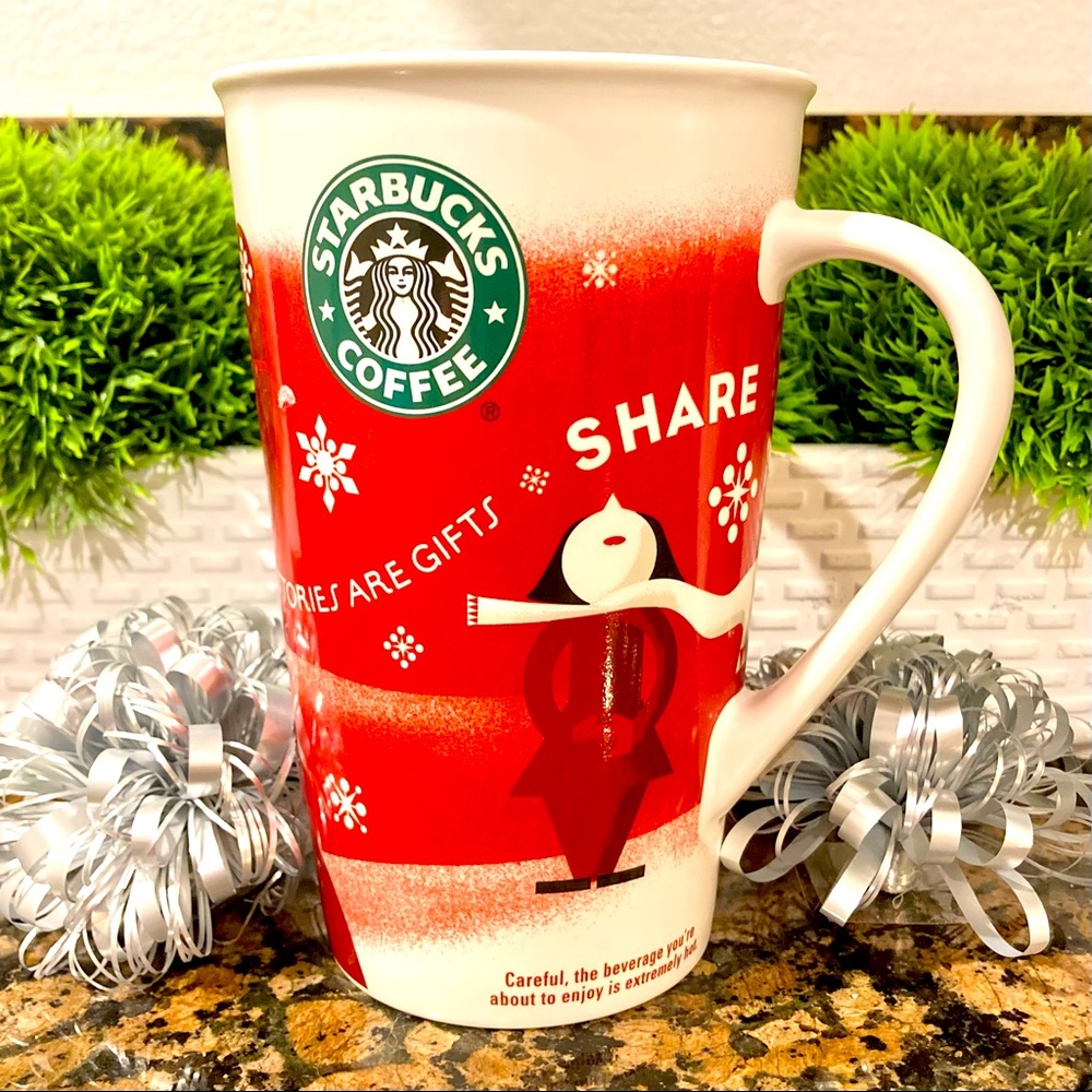 Starbucks Stories Are Gifts Christmas Holiday Winter Mug 16oz 2010